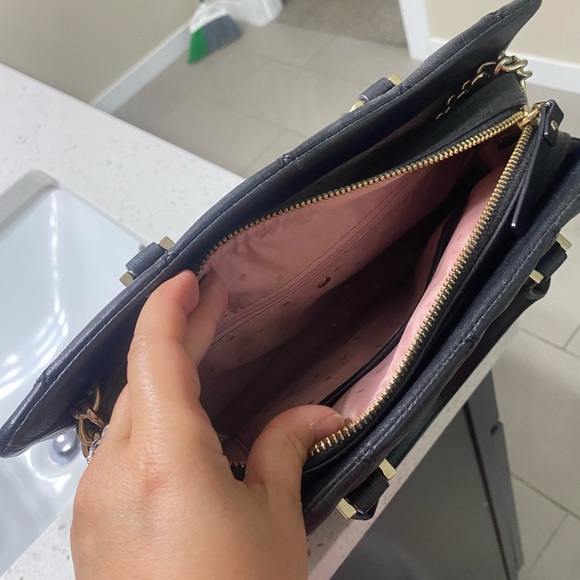 Kate Spade Black Quilted Tote Bag